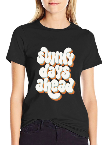 Sunny Days Ahead Graphic Tee - Black
