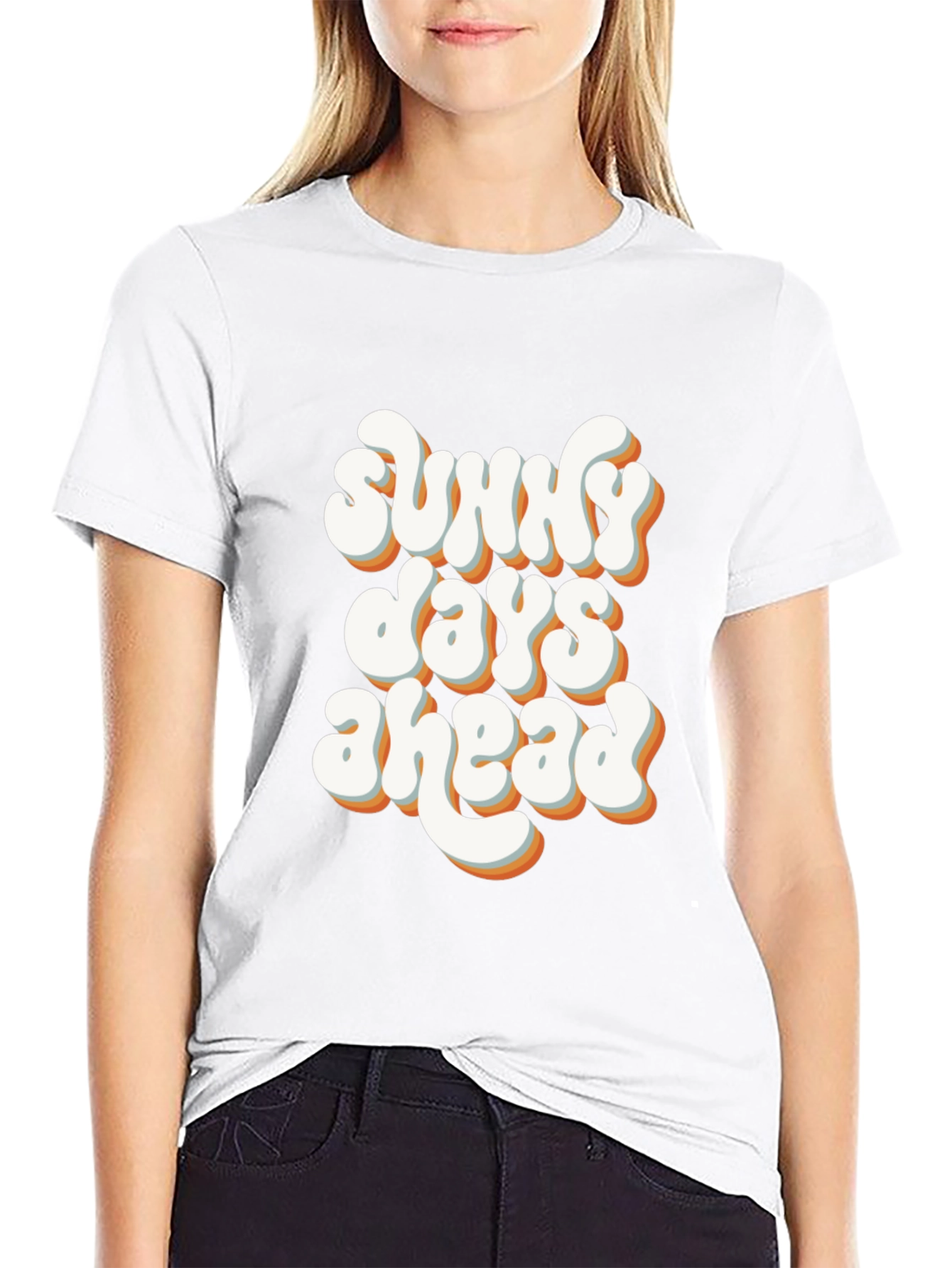 Sunny Days Ahead Graphic Tee - Black