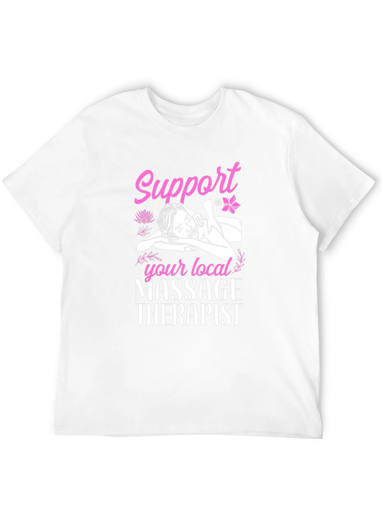 Support Your Local Massage Therapist Black T-Shirt