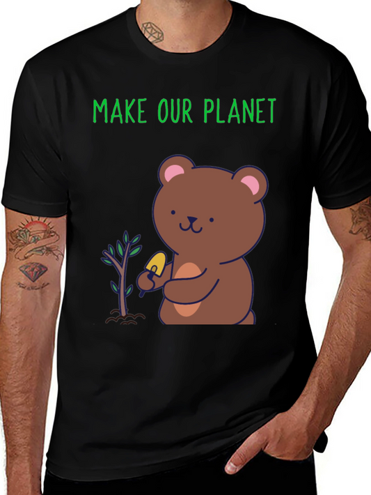 Plant a Tree Bear Graphic Tee - Make Our Planet