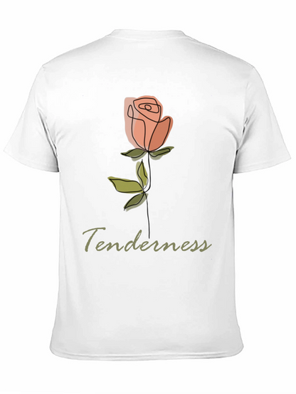 Tenderness Rose Graphic Tee - Stylish Comfort