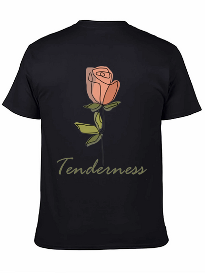 Tenderness Rose Graphic Tee - Stylish Comfort