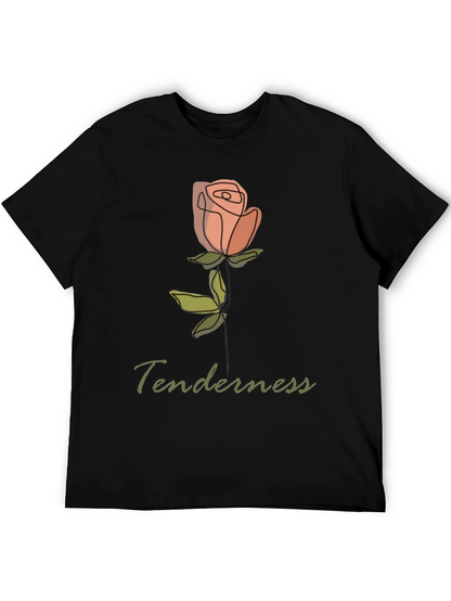 Tenderness Rose Graphic Tee - Stylish Comfort