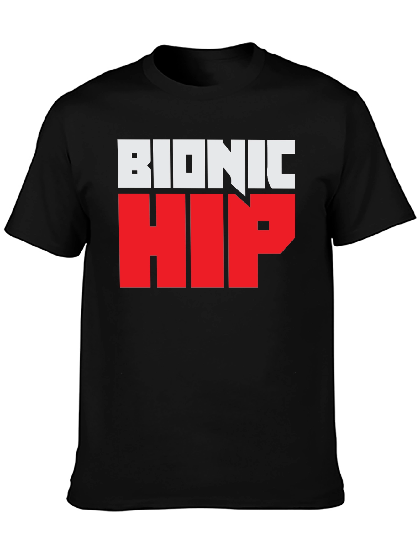 Bionic Hip Graphic Tee - Funny Novelty T-Shirt