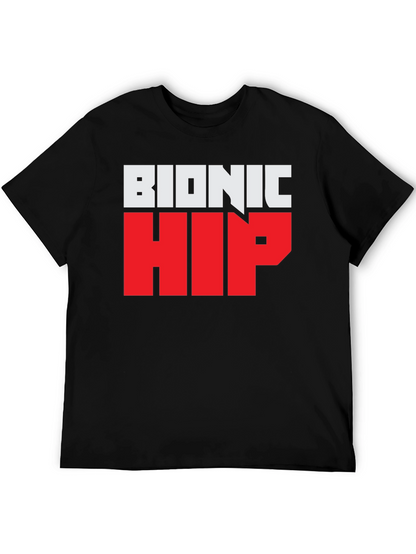 Bionic Hip Graphic Tee - Funny Novelty T-Shirt