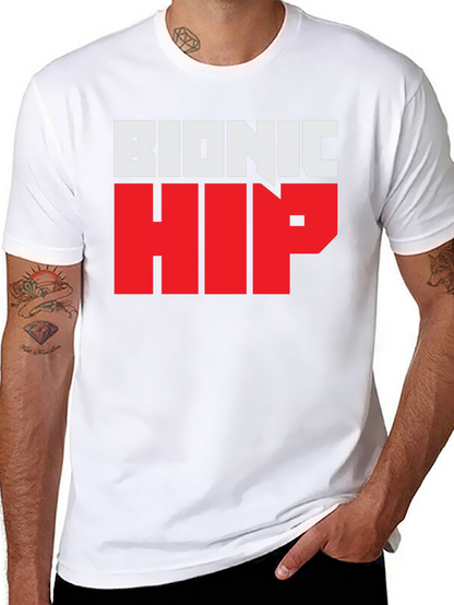 Bionic Hip Graphic Tee - Funny Novelty T-Shirt