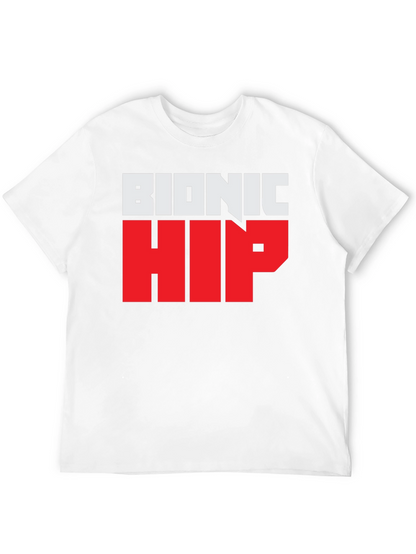 Bionic Hip Graphic Tee - Funny Novelty T-Shirt