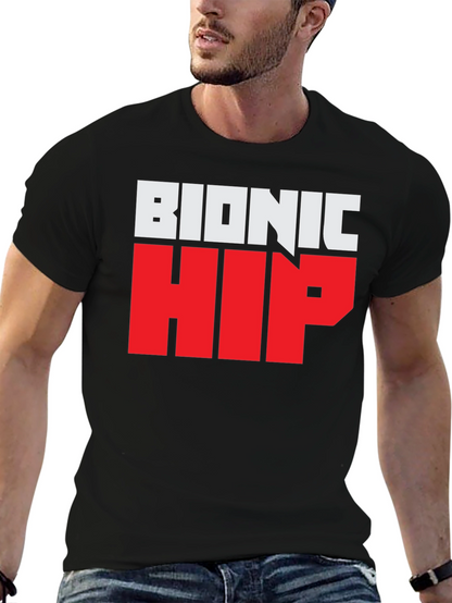 Bionic Hip Graphic Tee - Funny Novelty T-Shirt