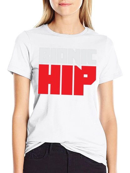 Bionic Hip Graphic Tee - Funny Novelty T-Shirt