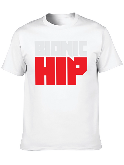 Bionic Hip Graphic Tee - Funny Novelty T-Shirt