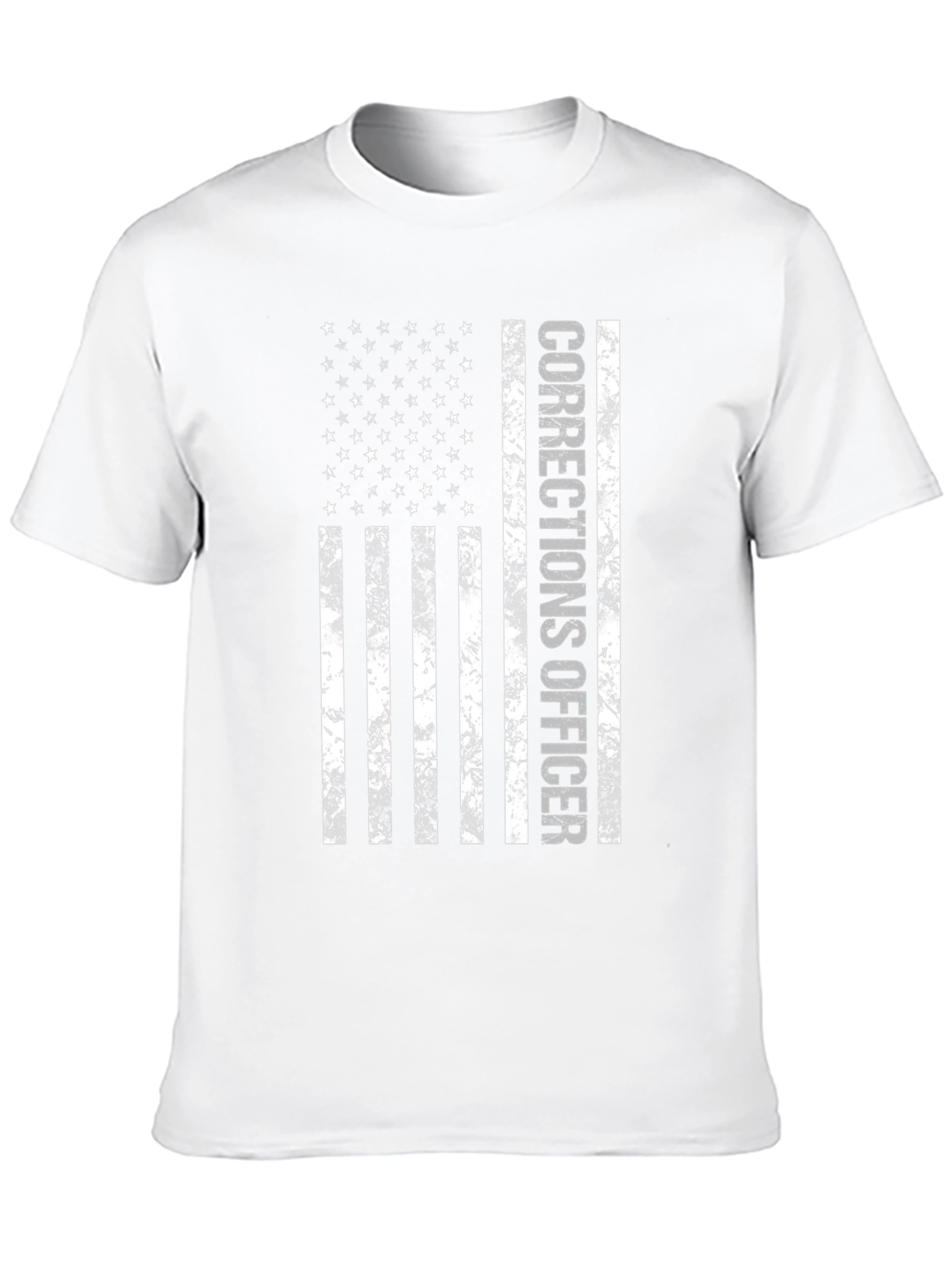 Corrections Officer American Flag Graphic T-Shirt