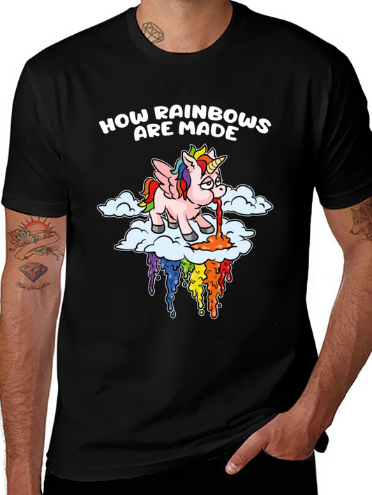 Rainbow Unicorn T-Shirt: How Rainbows Are Made Graphic Tee