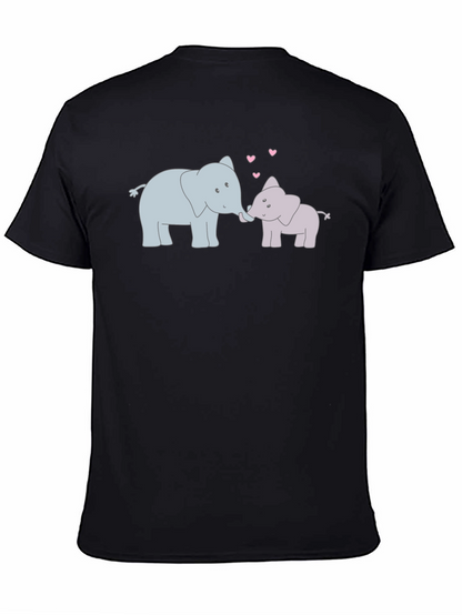 Elephant Love T-Shirt - Cute Cartoon Design