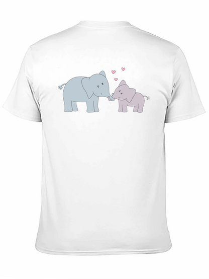 Elephant Love T-Shirt - Cute Cartoon Design