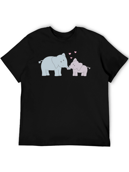 Elephant Love T-Shirt - Cute Cartoon Design