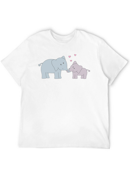 Elephant Love T-Shirt - Cute Cartoon Design