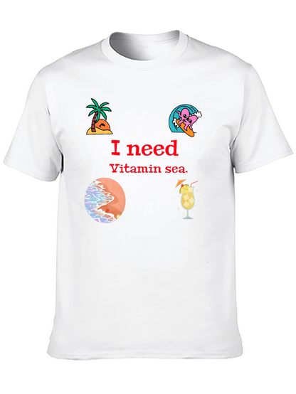 Vitamin Sea Black T-Shirt