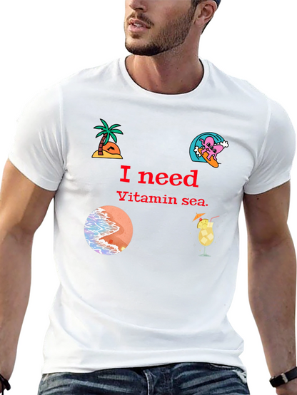 Vitamin Sea Black T-Shirt