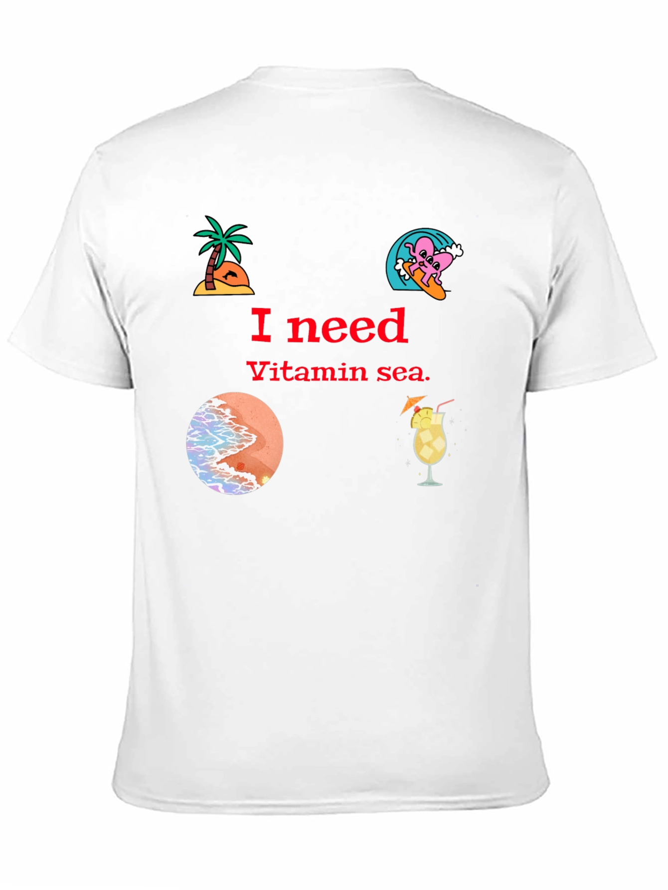 Vitamin Sea Black T-Shirt