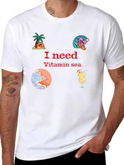 Vitamin Sea Black T-Shirt