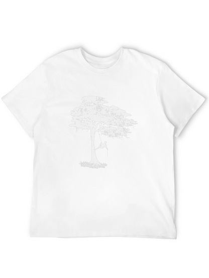 Tree Swing Graphic Tee - Black Casual Shirt