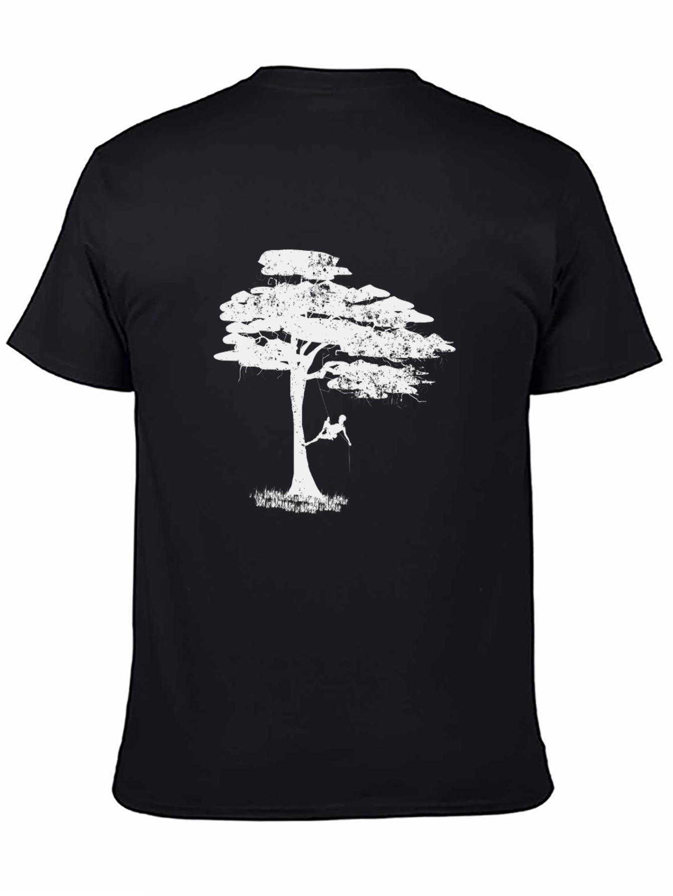 Tree Swing Graphic Tee - Black Casual Shirt