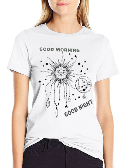 Celestial Good Morning/Night Graphic Tee