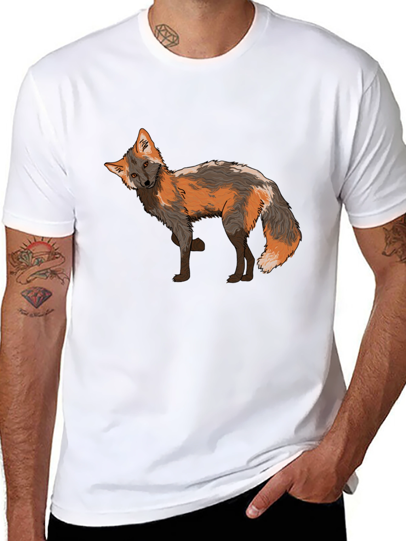 Fox Graphic Tee - Black T-Shirt