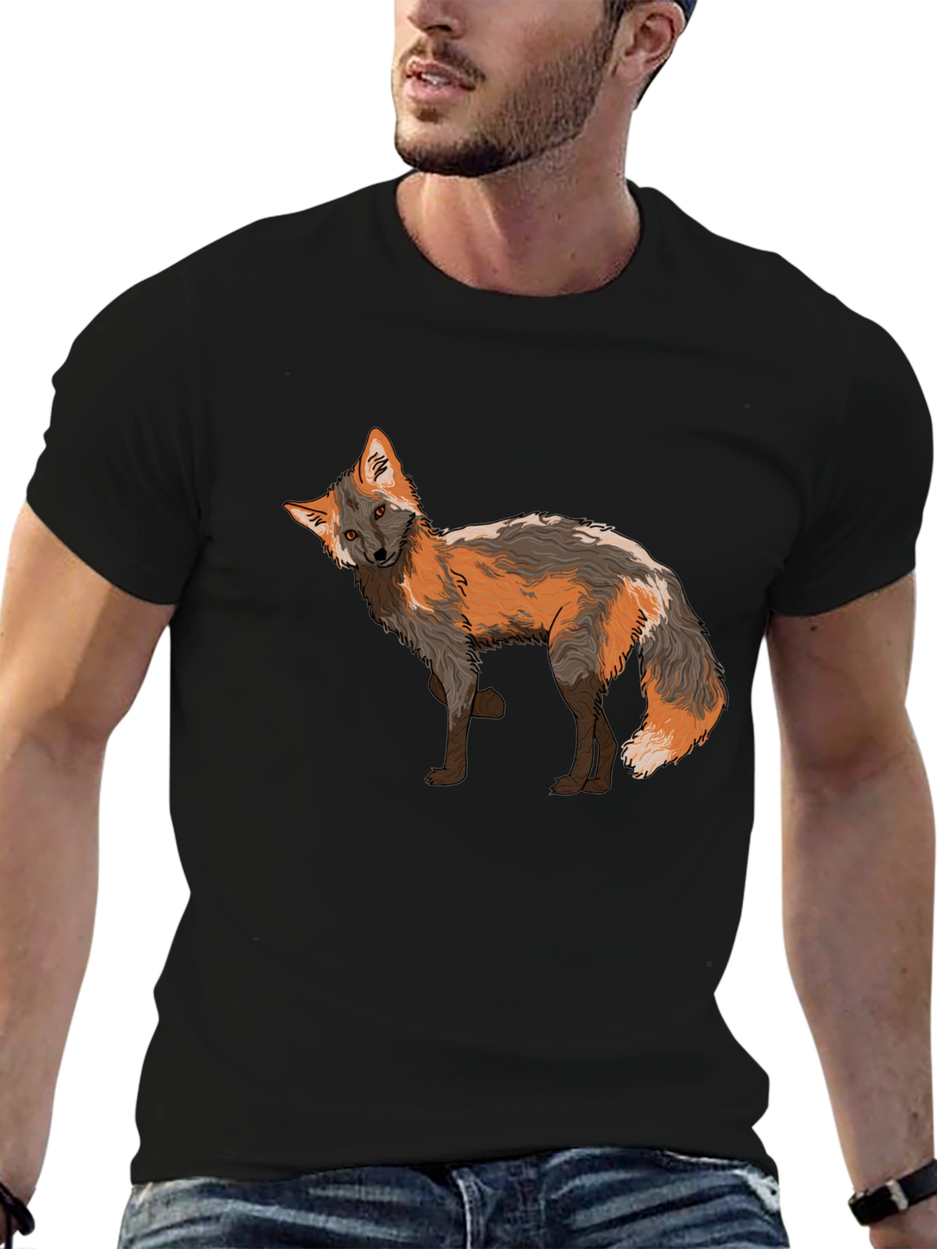 Fox Graphic Tee - Black T-Shirt