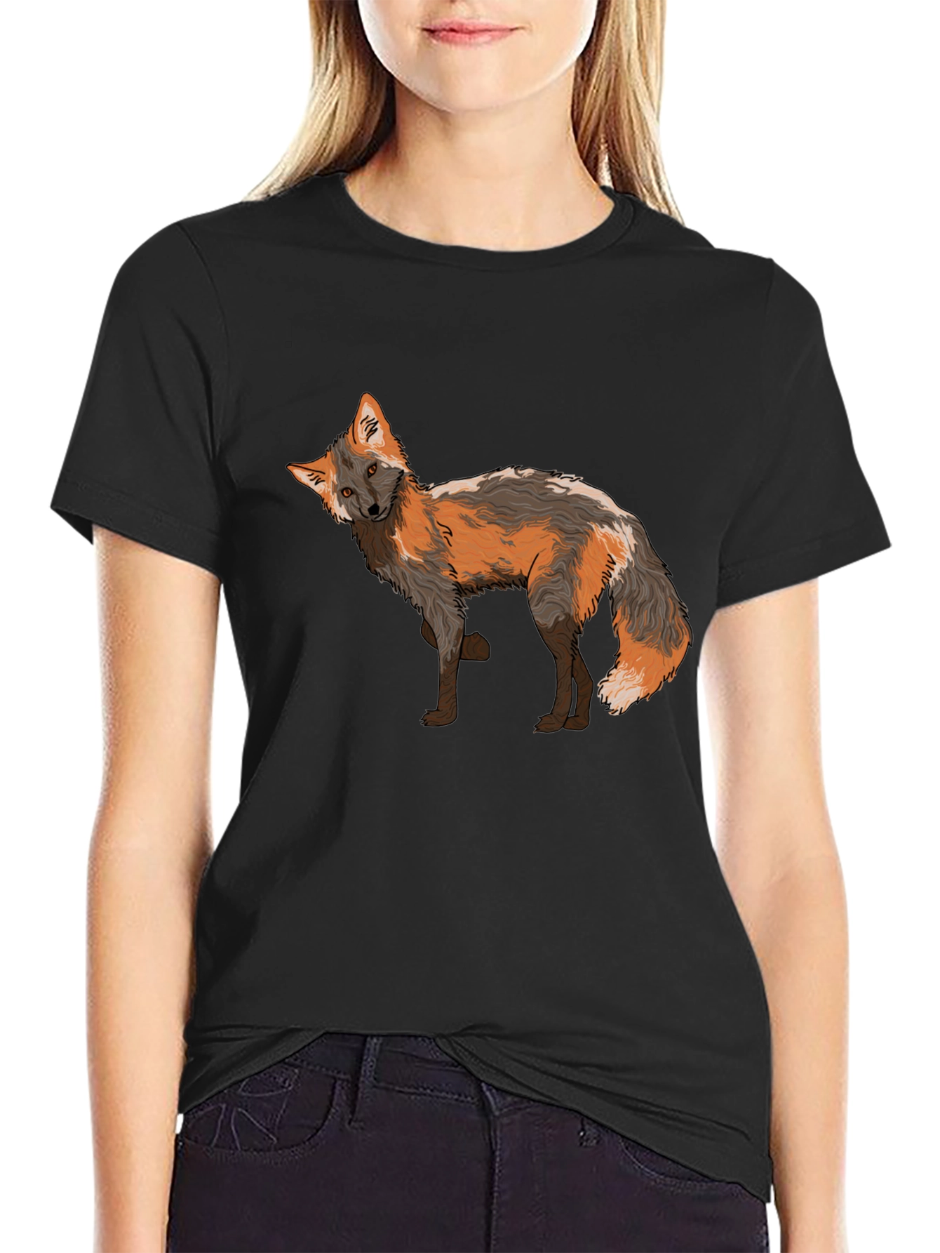 Fox Graphic Tee - Black T-Shirt