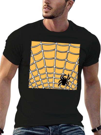 Spider Web Graphic Tee - Halloween Costume Shirt