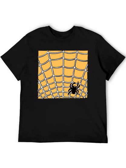 Spider Web Graphic Tee - Halloween Costume Shirt