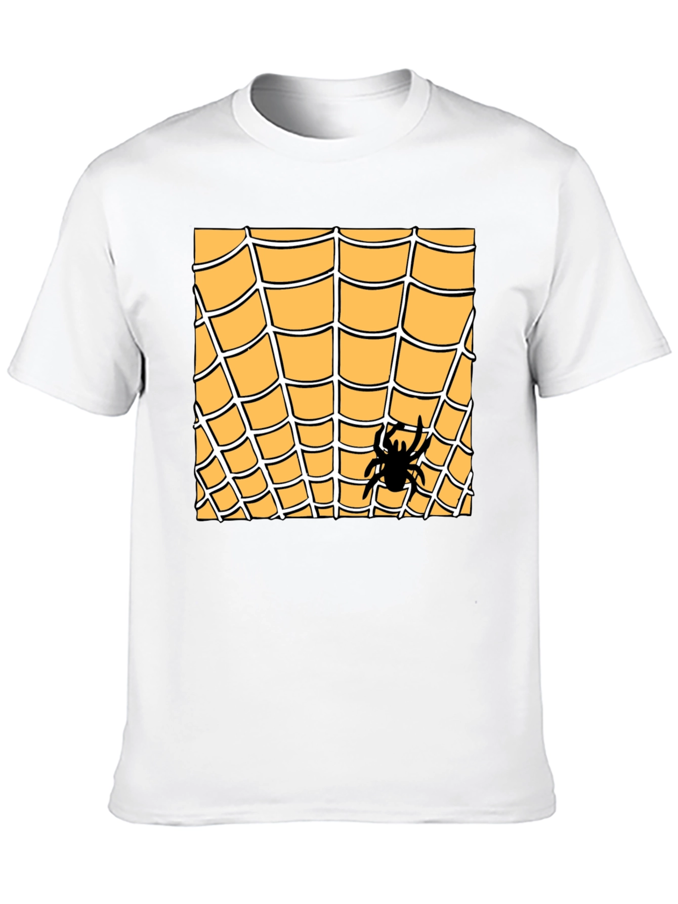Spider Web Graphic Tee - Halloween Costume Shirt