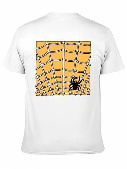 Spider Web Graphic Tee - Halloween Costume Shirt