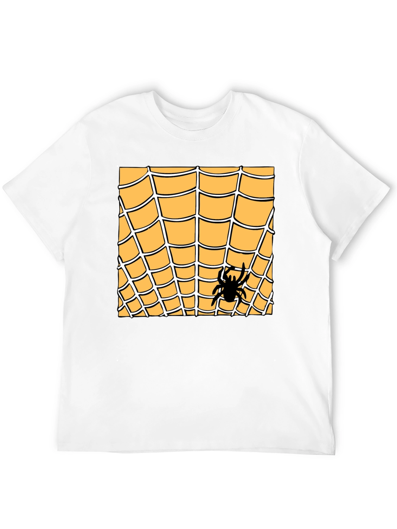 Spider Web Graphic Tee - Halloween Costume Shirt