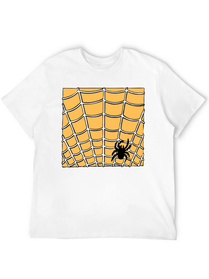 Spider Web Graphic Tee - Halloween Costume Shirt