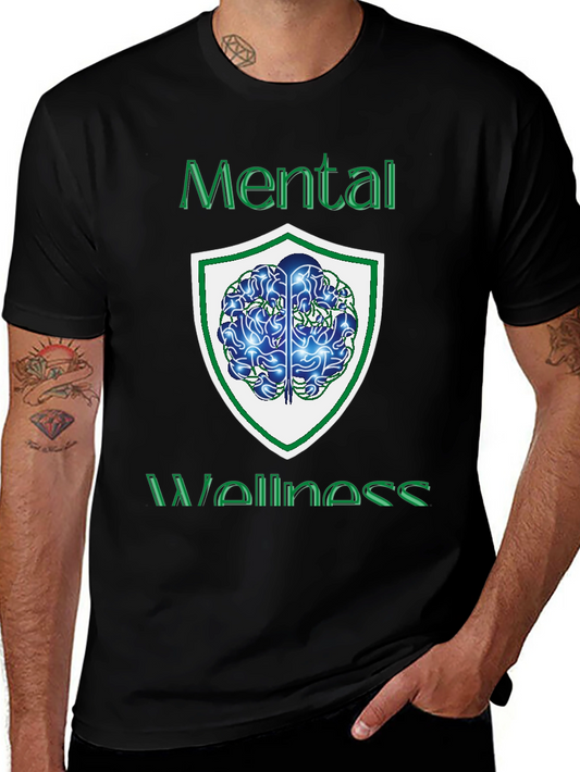 Mental Wellness Graphic Tee - Black