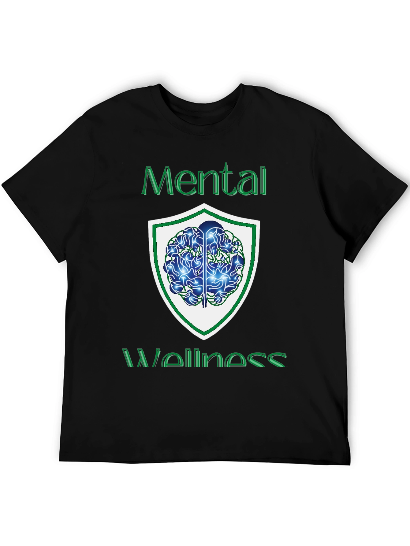 Mental Wellness Graphic Tee - Black