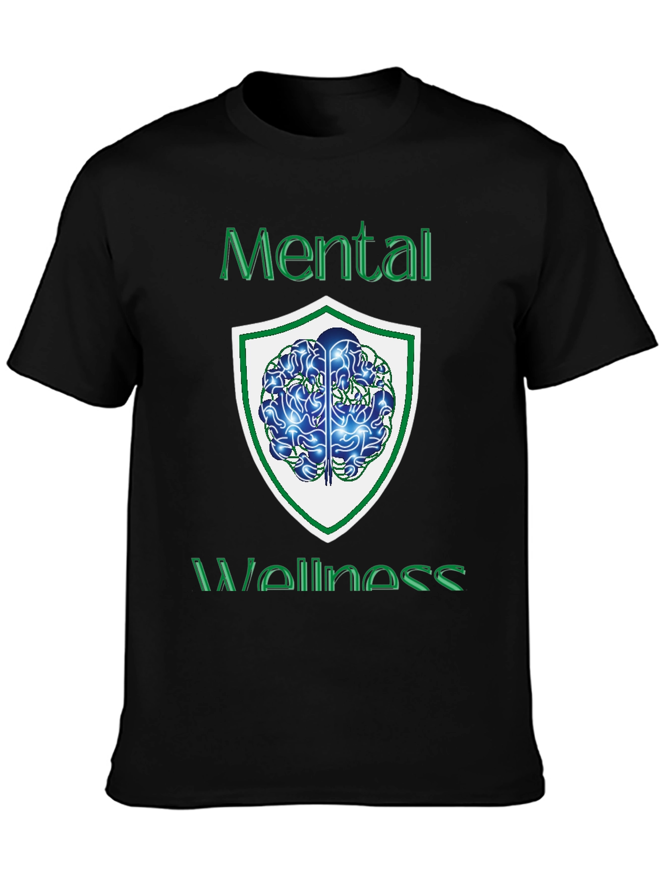 Mental Wellness Graphic Tee - Black