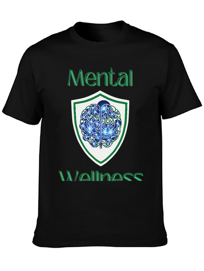 Mental Wellness Graphic Tee - Black