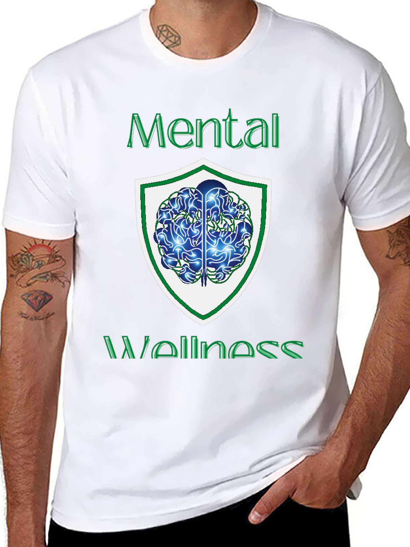 Mental Wellness Graphic Tee - Black