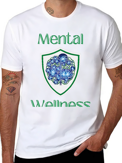 Mental Wellness Graphic Tee - Black