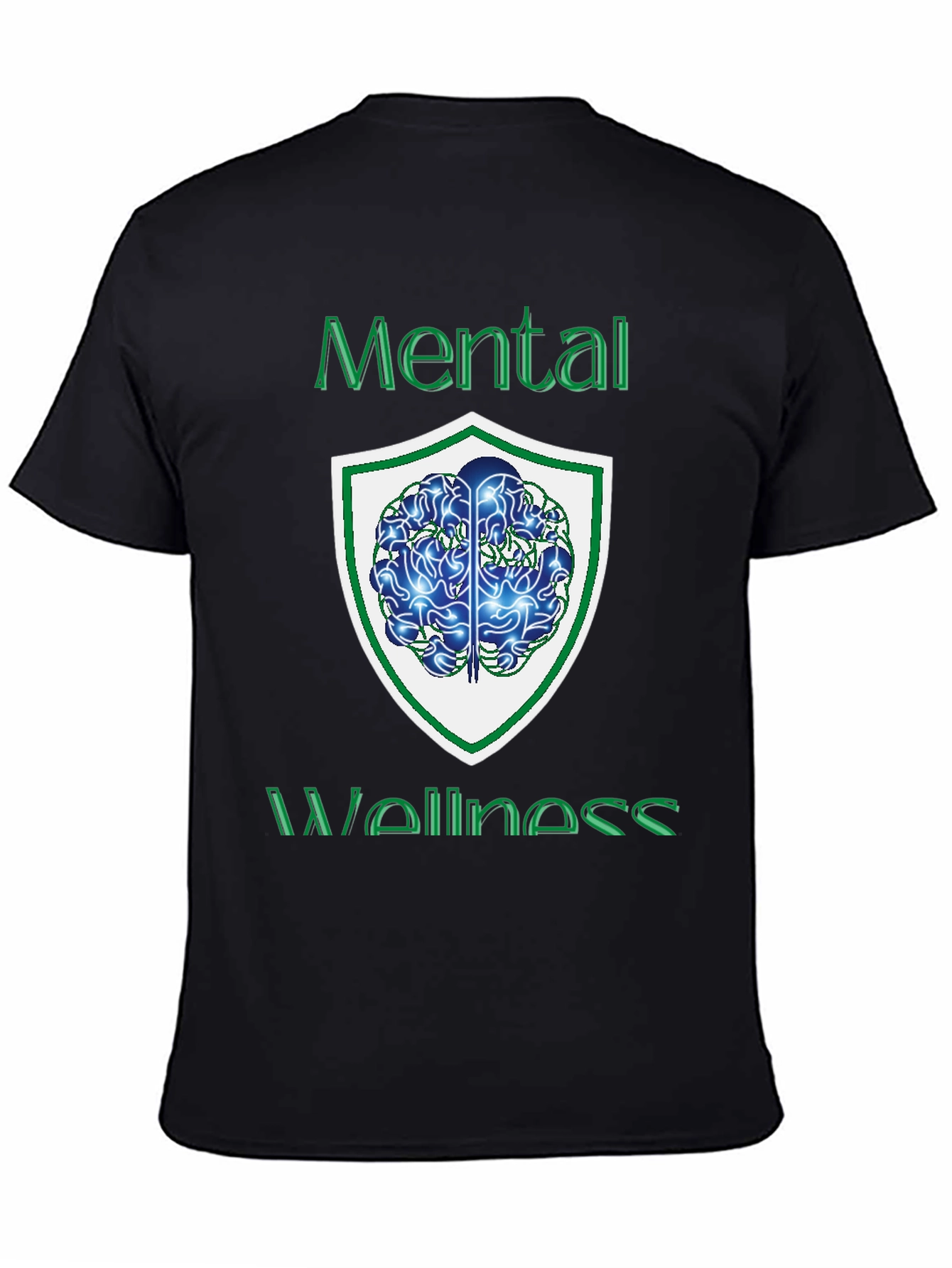 Mental Wellness Graphic Tee - Black