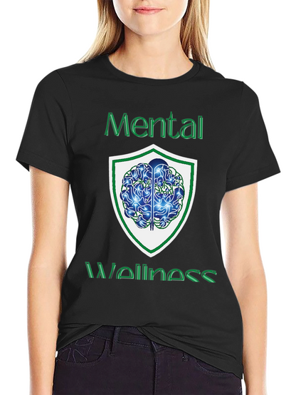 Mental Wellness Graphic Tee - Black