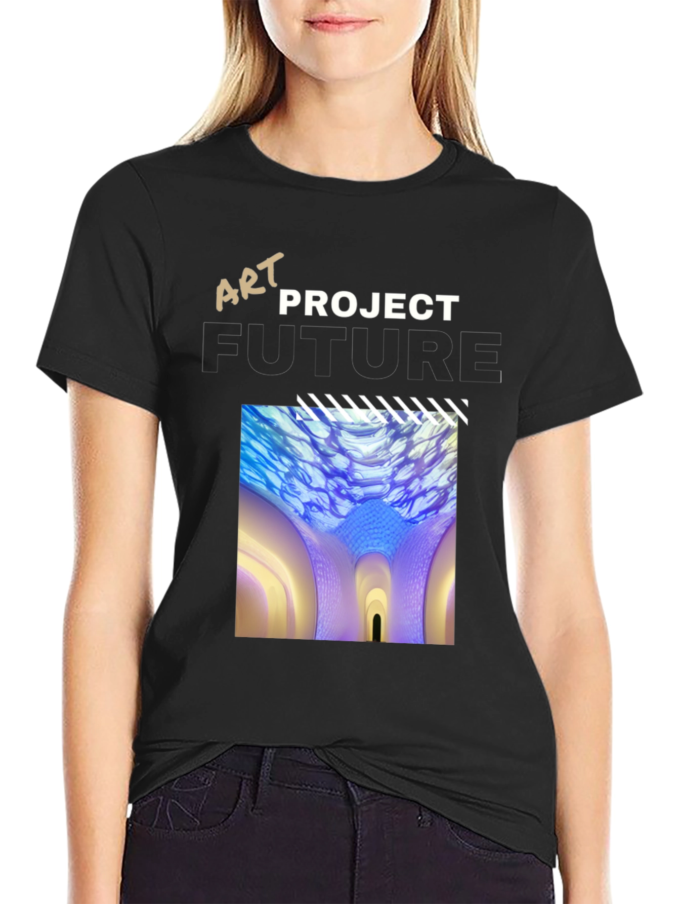Art Project Future Black Graphic Tee