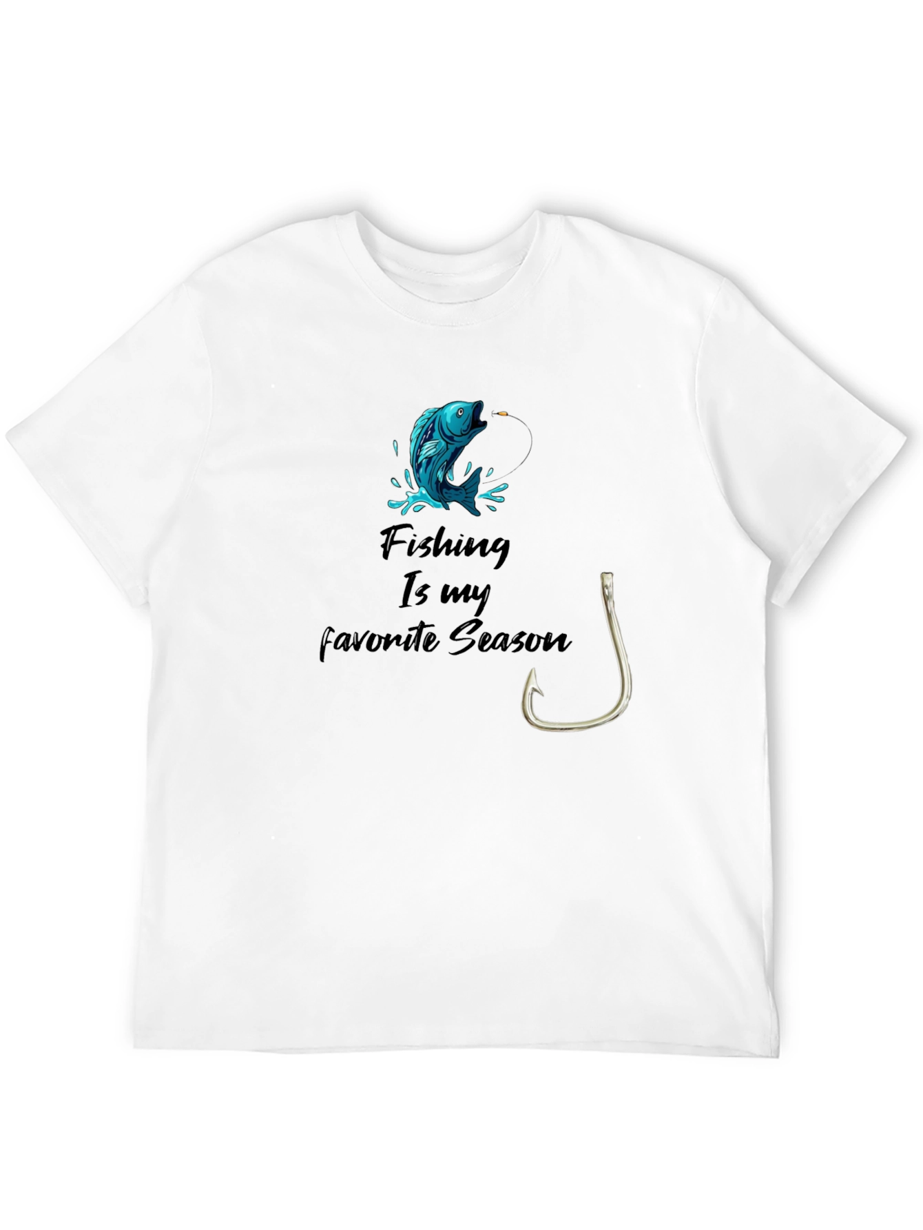 Fishing Season Black T-Shirt