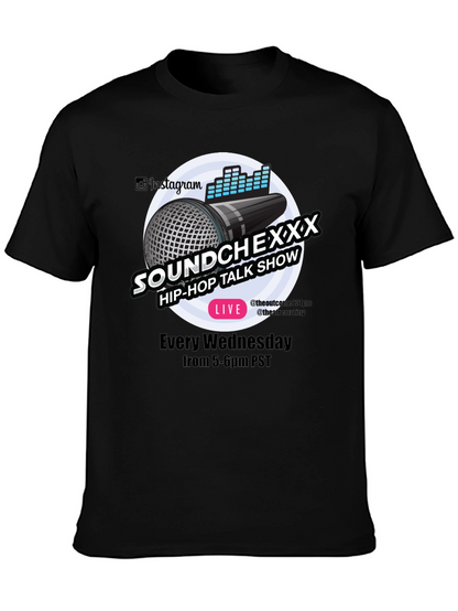 Soundchexxx Hip-Hop Talk Show Black T-Shirt