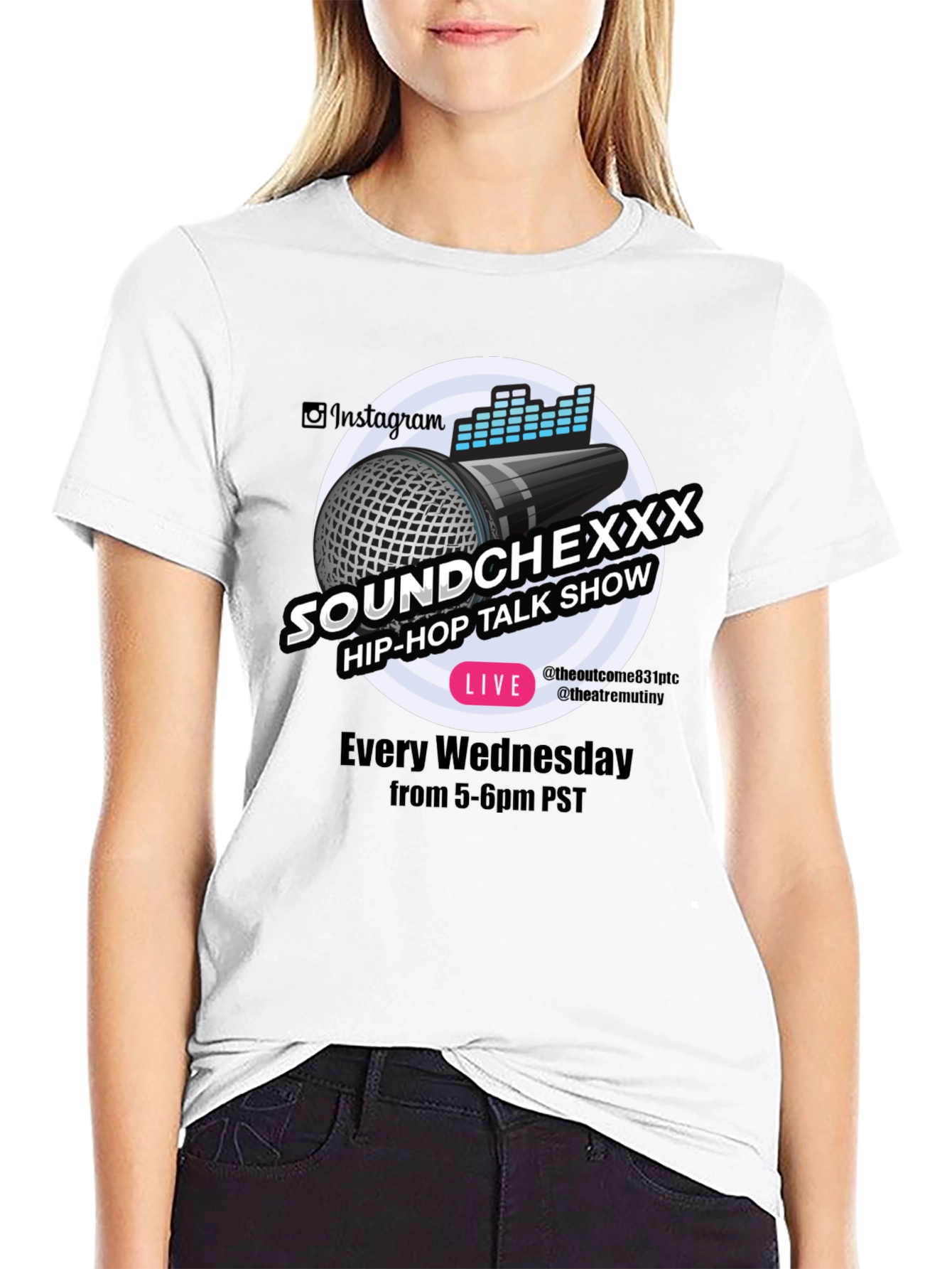 Soundchexxx Hip-Hop Talk Show Black T-Shirt