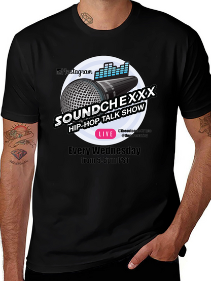 Soundchexxx Hip-Hop Talk Show Black T-Shirt