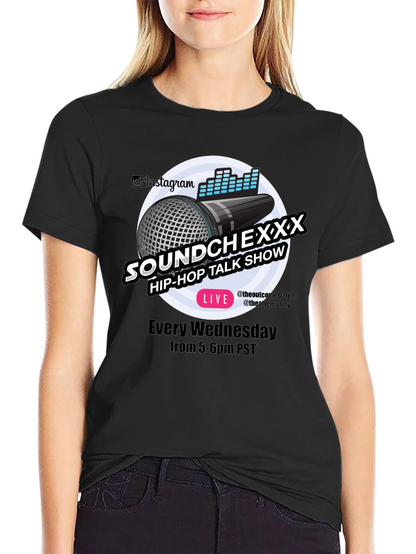 Soundchexxx Hip-Hop Talk Show Black T-Shirt